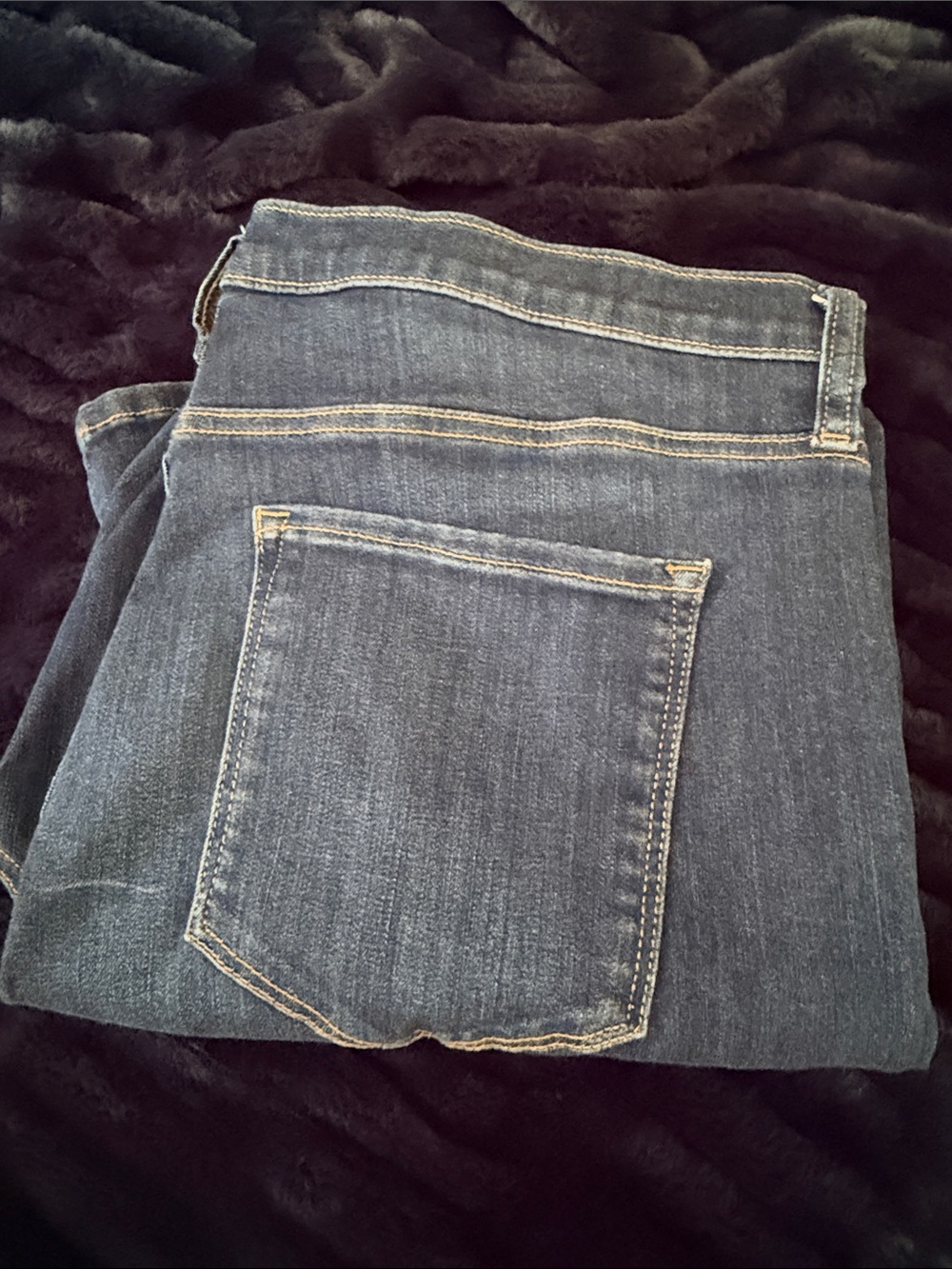 Banana Republic Stretchy High Rise Dark Blue Skinny Jeans Size 33 - Picture 7 of 7